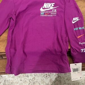 Nike Kids Magenta Long Sleeve Tee
